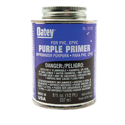 "PURPLE PRIMER, PVC, NSF 8oz CAN"