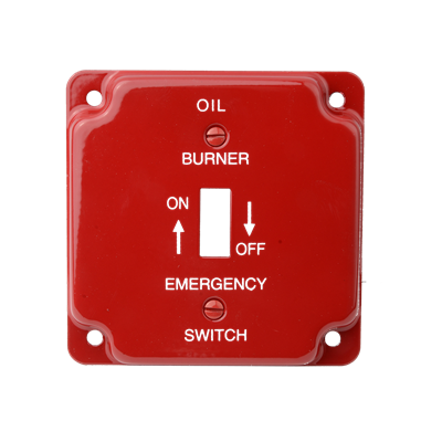 COVER SWITCH PLATE OIL EMR RED