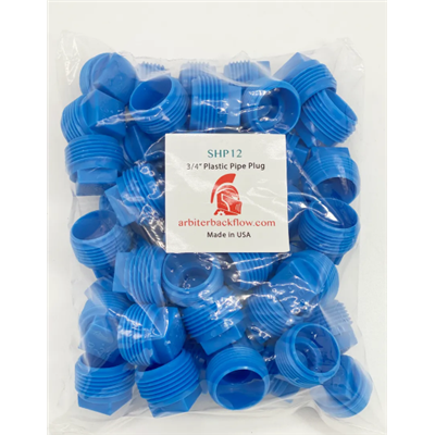 PLUG NPT 3/4 PLASTIC BAG OF 50