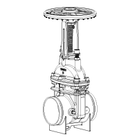 AVK GATE VALVE OSY GRV X GRV 2-1/2