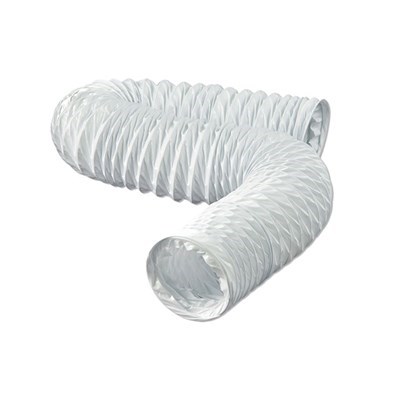 4 x 50' flexible vinyl duct - white