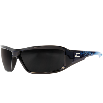 BRAZEAU BLACK & BLUE FRAME SMOKE LENS