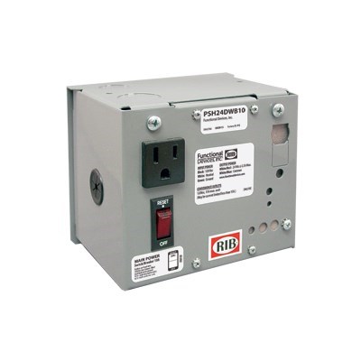 Enclosed 120Vac - 24Vdc/2.5A PS w/