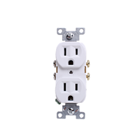 "RECEPTACLE, DUPLEX, WHITE, 15A/125V"