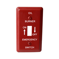 COVER SWITCH PLATE OIL EMR RED