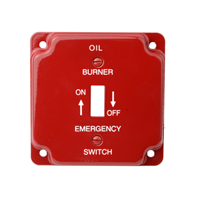 COVER SWITCH PLATE OIL EMR RED