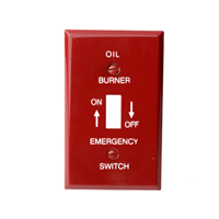 COVER SWITCH PLATE OIL EMR RED