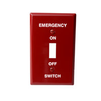 COVER SWITCH PLATE EMR RED